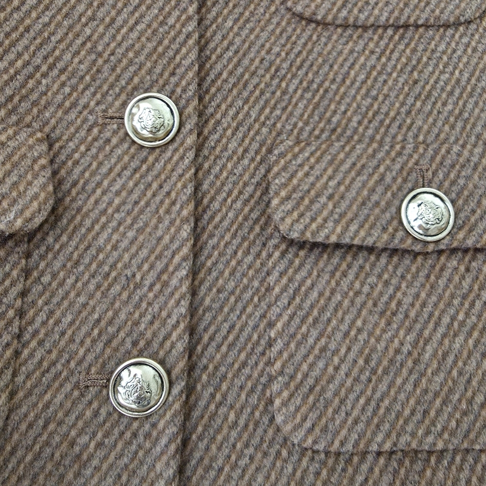 Sandro Brown Wool-Blend Jacket - Picture 4 of 6